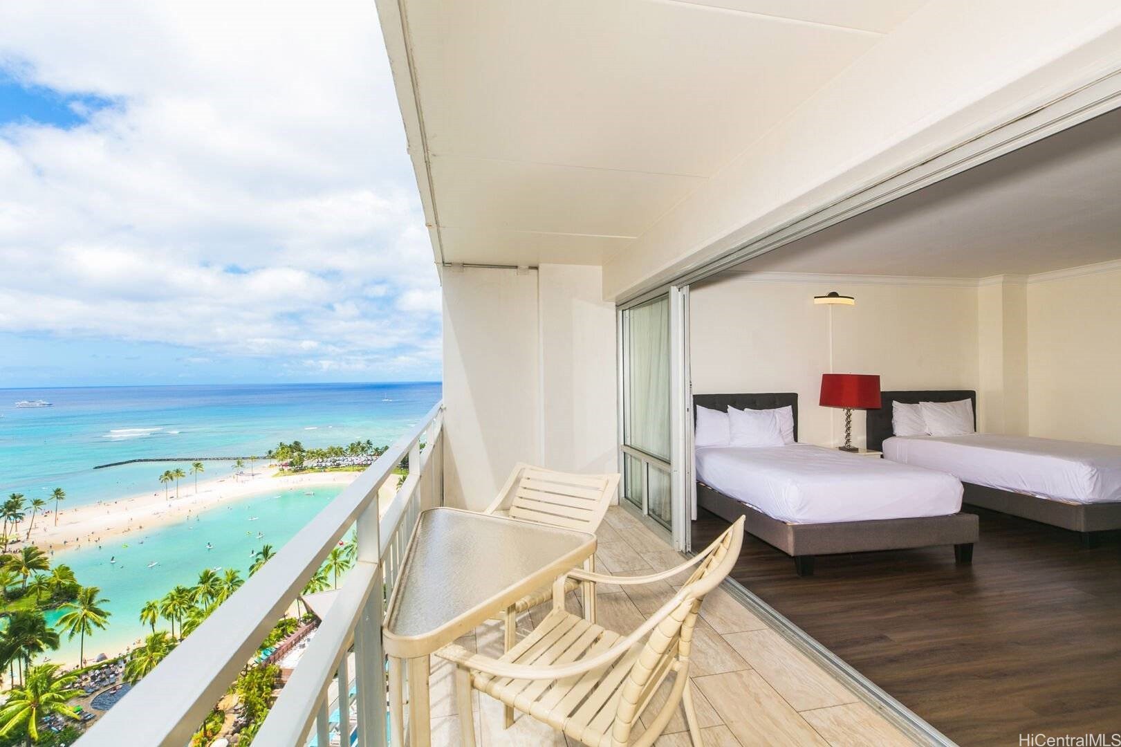 Ilikai Apt Buildingの部屋からの景色